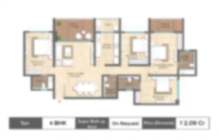 3 BHK-2600 SqFt